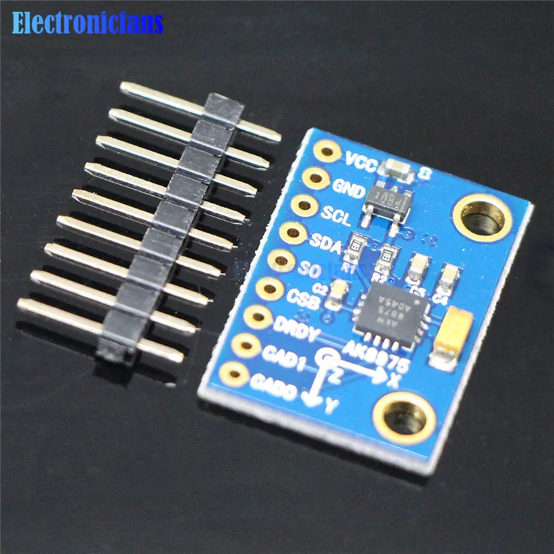 AK8975 три оси электронные акселерометр гироскоп компас высокой точности компас модуль IIC I2C SPI для arduino 3-5 В