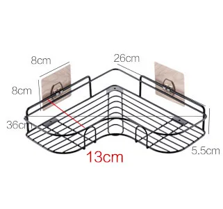 Угловая полка для ванной комнаты, стойка для мытья душа, органайзер для ванной комнаты, бесшовная настенная стойка для хранения штатива, для хранения в ванной