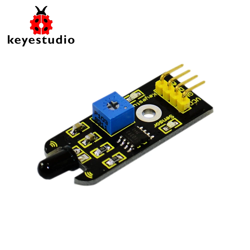 Бесплатная доставка! Датчик пожарного модуля Keyestudio Flame для Arduino и Raspberry