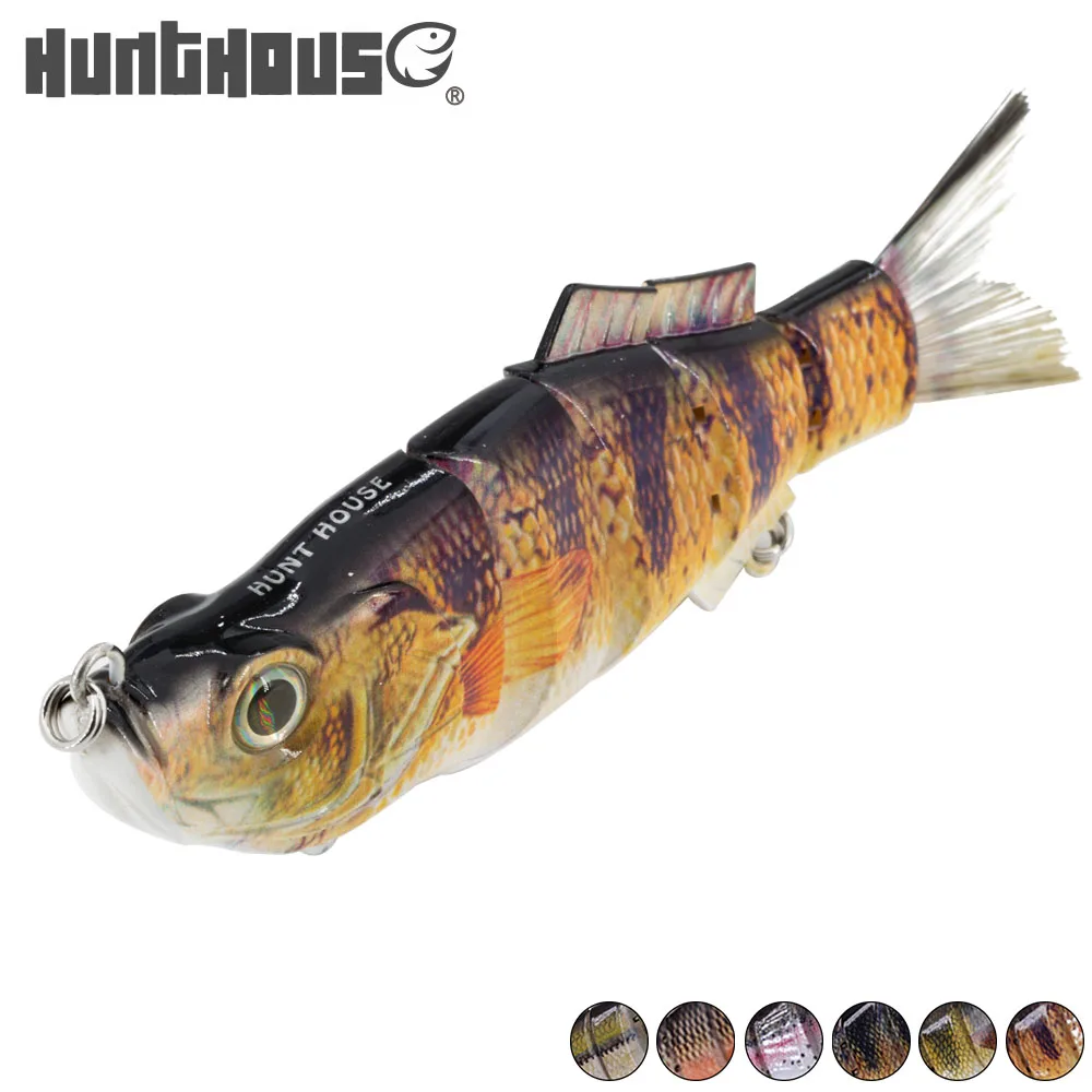 hunthouse pencil lure multi joined lure catfish Bass Perch Trout cheap