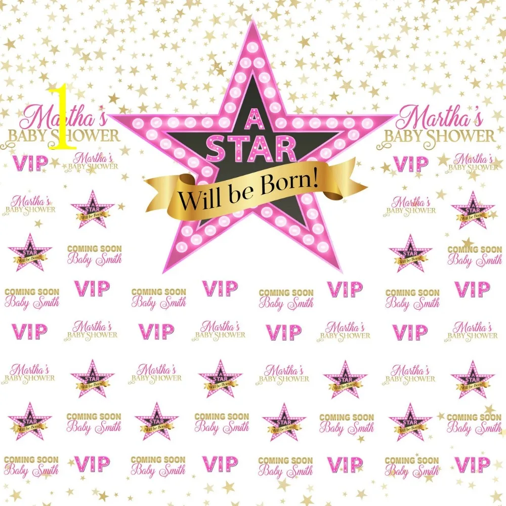 Custom Pink Gold Star Baby Shower Light Vip Backdrops High Quality Computer Print Party Backgrounds Background Aliexpress Custom Pink Gold Star Baby Shower Light Vip Backdrops High Quality Computer Print Party Backgrounds Background Aliexpress