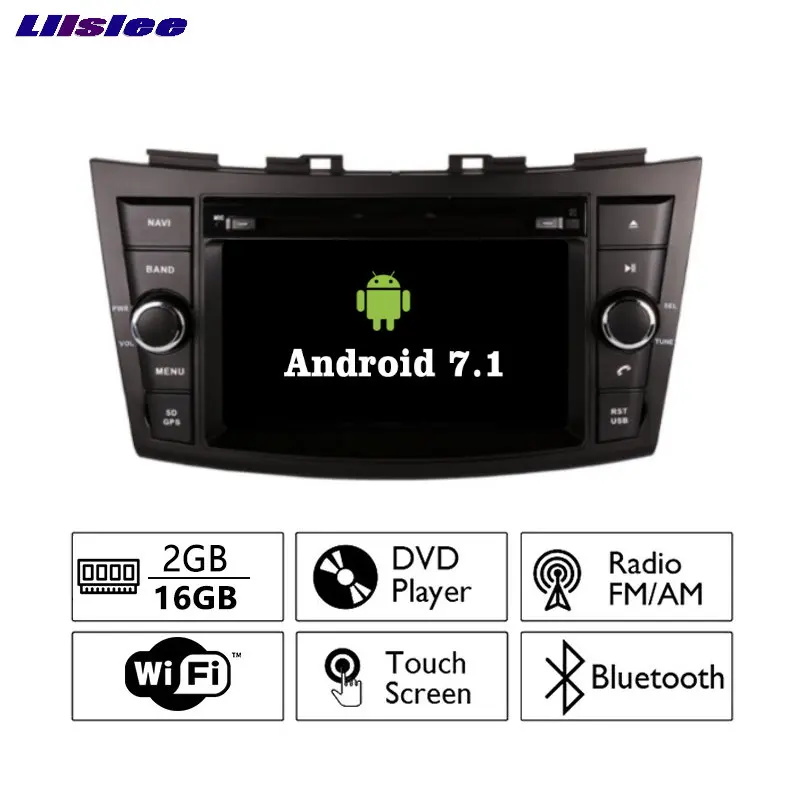 Clearance Liislee Android 7.1 2G RAM For Suzuki Swift 2010~2017 Car Radio Audio Video Multimedia DVD Player WIFI DVR GPS Navi Navigation 0