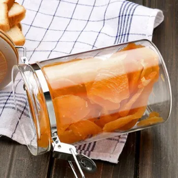 

High Quality Glass Bottles Sealed Cans Storage Jars Whole Grains Ferment Bottle Milk Cans Candy Jar Storage Bottle Organization