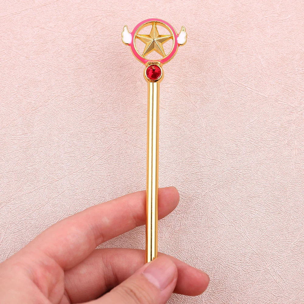 Аниме Cardcaptor Sakura Kinomoto Sakura Косплей крылья пентаграммы волшебная палочка Кисть для макияжа Сейлор Мун кисть для косплея