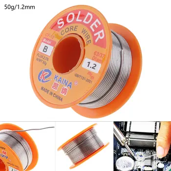 

Portable 63/37 50g-100g 1.2mm-2.0mm Tin Fine Welding Wire Core Solder Wire with 2% Flux and Rosin for Electric Soldering Iron