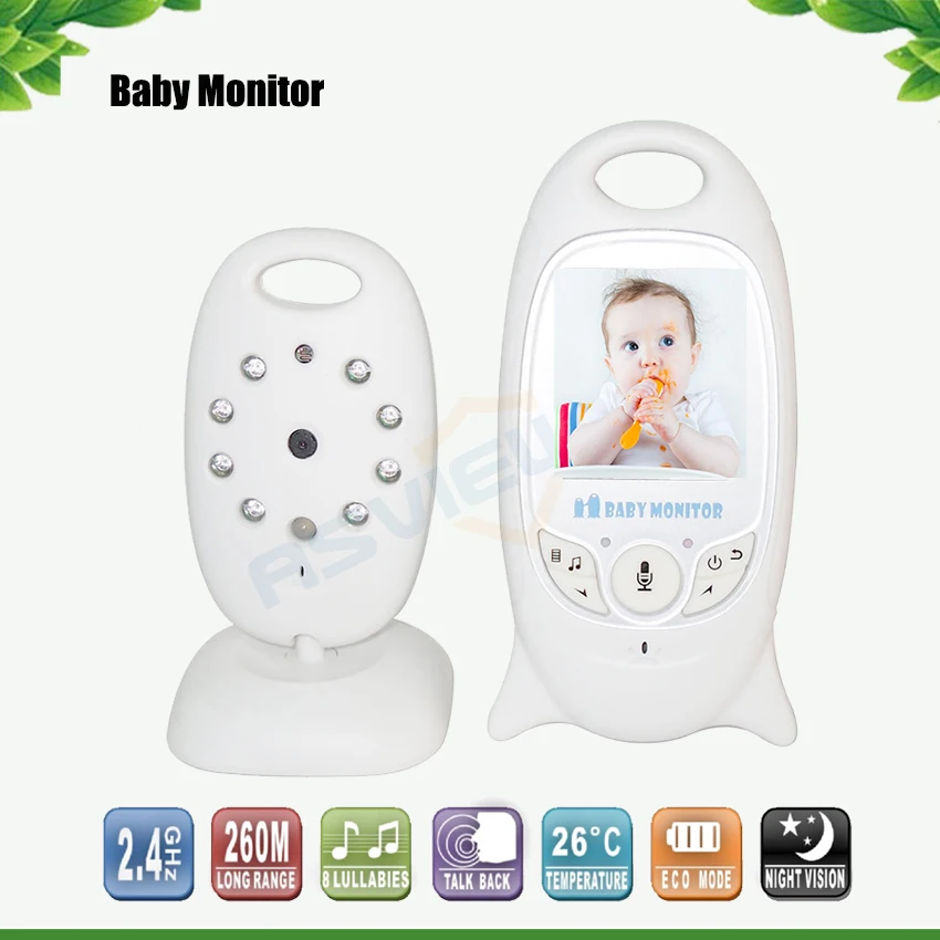 

2 inch Color Video Wireless Baby Monitor With Camera Baba Electronic Security 2 Talk Nigh Vision IR LED Temperature Monitoring
