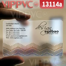 13114 печать визиток Дубай-матовые лица полупрозрачная карта 0,36 мм толщина