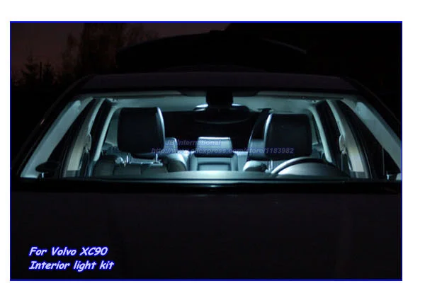 Автомобильное Внутреннее освещение Deechooll 9 шт. для Volvo XC90 Canbus белые светодиодный лампы VOLVO|interior light|interior lights for