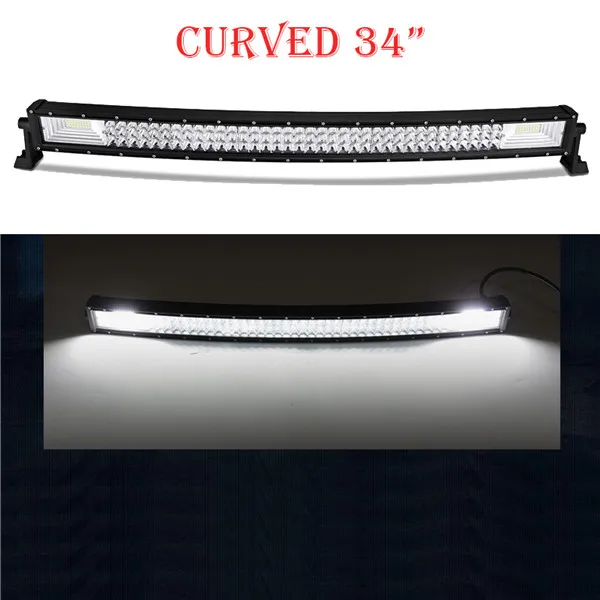 Oslamp светодиодный светильник 2" 34" 4" 50" изогнутый рабочий светильник светодиодный светильник для внедорожника 4WD грузовик Трактор Лодка прицеп 4x4 внедорожник ATV - Цвет: 34