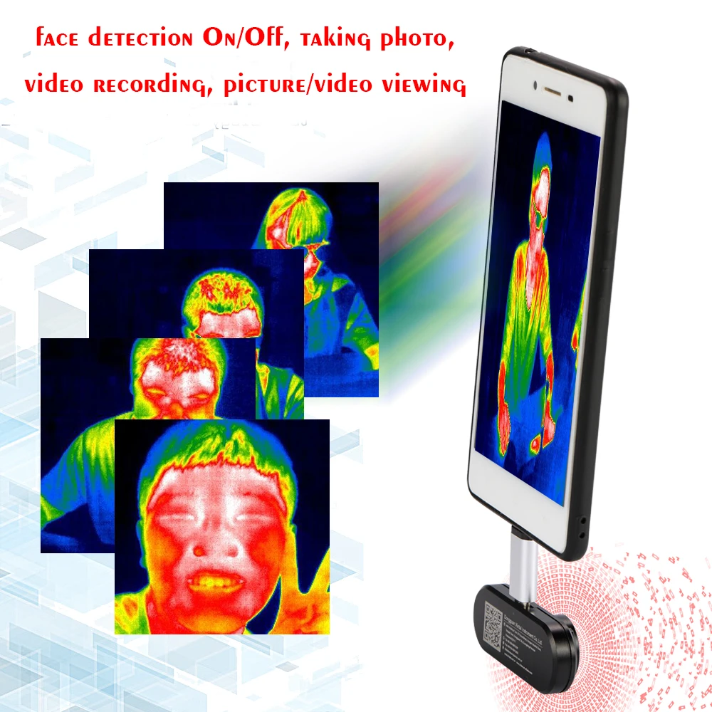 US $159.00 Multifunctional Mobile Phone External Infrared Thermal Imager For Android Phones With OTG Function With Adapter