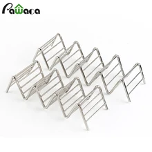 Taco держатель стойка из нержавеющей стали твердая мягкая ракушка волна Мексиканская стойка для еды инструмент для пиццы ресторанное шоу для еды кухонные инструменты