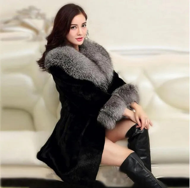 Rabbit Fur Coats Girls Pattern of Natural Fur Coats Made in Chinain Faux Fur from Women's