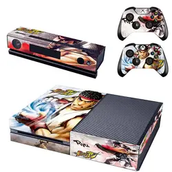 Street Fighter: Рю наклейки кожи винил Наклейки для Microsoft Xbox One консоли Стикеры и два контроллера шкуры крышка