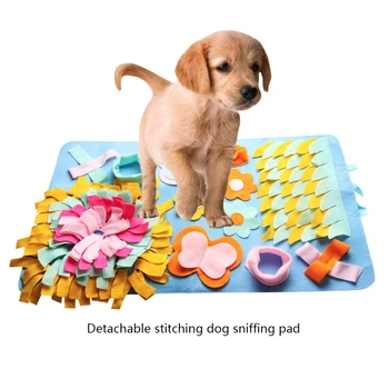 

Dog Sniffing Mat Interactive Food Training Blanket Puppy Play Toy Relieve Stress Puzzle Pad Sniffing Mat For Dog Training