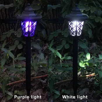 

Summer Outdoor Solar Powered LED Light Mosquito Killer Lamp Fly Insect Killer Lamps Waterproof Garden Light