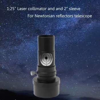 

1.25" Laser Collimator 2" Sleeve Adapter 7 Bright Level For Newtonian Reflector Telescope