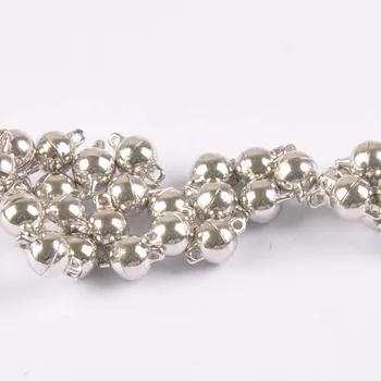 

5sets silver Strong Round Magnetic Clasps Fit 5-10mm Leather Cord Bracelets DIY Connectors Accessories Making Fittings