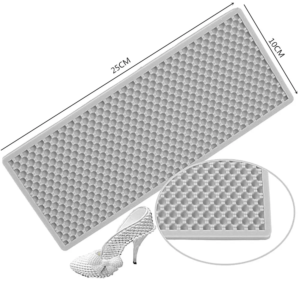 Дизайн коврик с узором жемчужины Пищевая силиконовая форма для торта кайма для мастики инструмент для украшения торта Форма для выпечки печенья шоколадных конфет