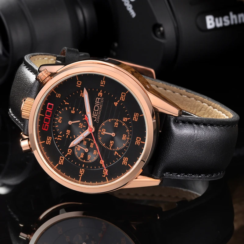 

JEDIR Watches Men gifts Sport Chronograph Luminous Analog Quartz Watch Man Military Waterproof Wristwatch relogio masculino N92