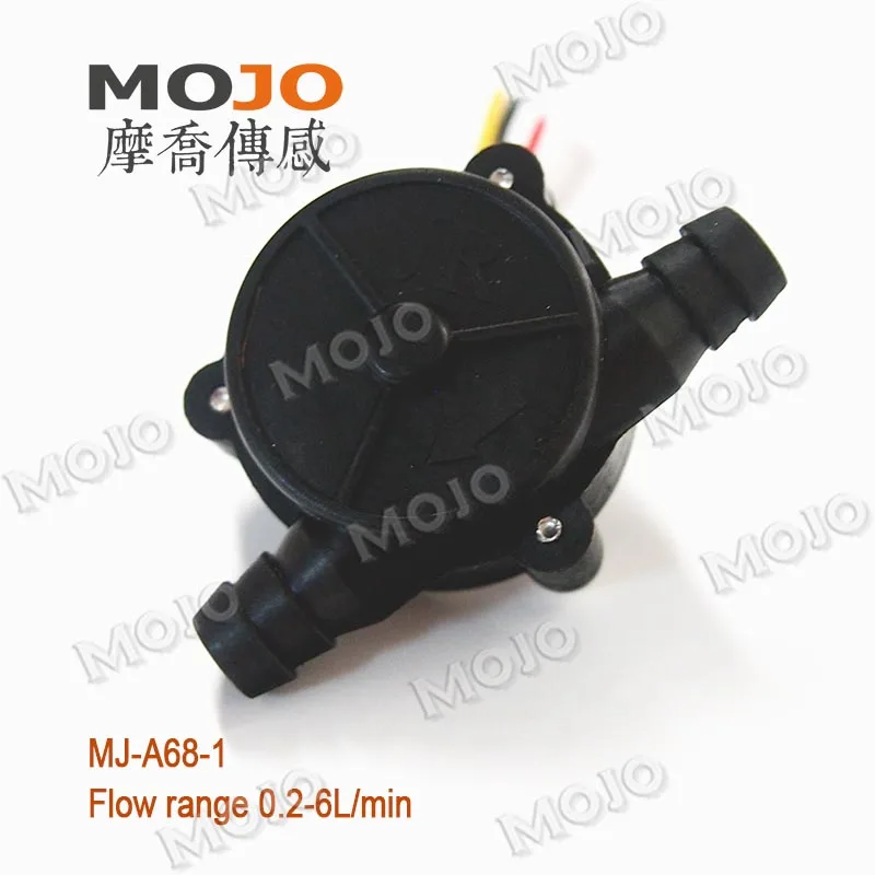 

2019 free shipping MJ-A68-1 0.2-6L/min 8-10mm POM material hall flow sensor
