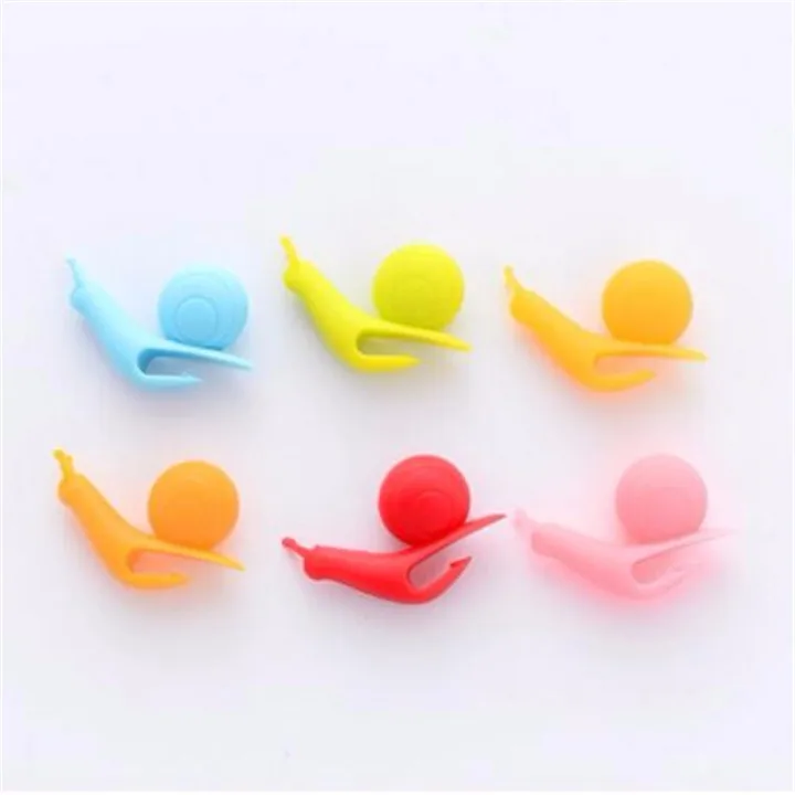 3 5PCS Cute Snail Silicone Tea Bag Hanging Mug Cup Clip Tea Infuser Easter Birthday Party Supplies Wedding Decoration Kids Gifts