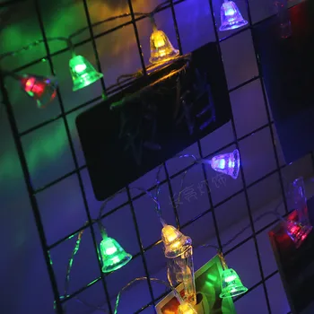 

AC220V 5M 28LED Small Bell string fairy lights christmas tree decorations for home wedding Garland Festoon decoration navidad