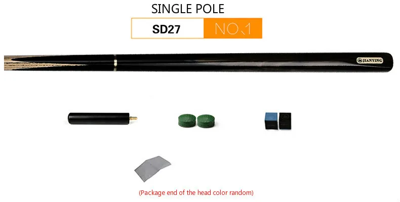 SD27 Jianying Бильярдный клуб Бильярд Accesoires10MMbc черный 8 Британский snookerpool кий черный октавы одной рукой стержень SD27 - Цвет: SD27