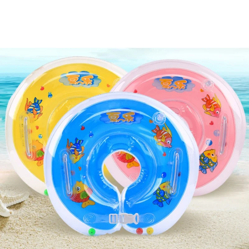 Newest Swimming Baby Accessories Swim Neck Ring Baby Tube Ring Safety Infant Neck Float Circle For Bathing Inflatable