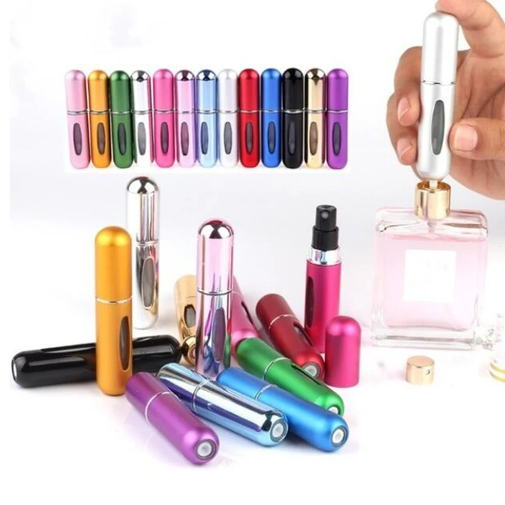 

5ml Perfume Spray Atomizer Travel Mini Perfume Container Aluminum Refillable Perfume Bottle Containers