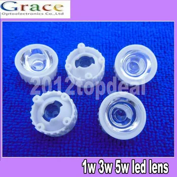 

Freeshipping! Led lens&20pcs Diameter 20mm white Holder 60Degree LED Lenses Reflector Collimator for 1W/3W/5W Led Light