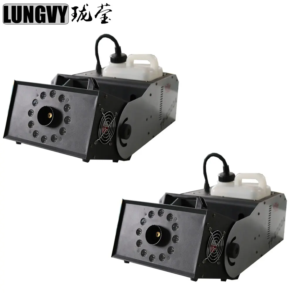 Free Shipping 2pcs/lot 180 Degree Adjusting 2000w RGB 3In1 Smoke Fog