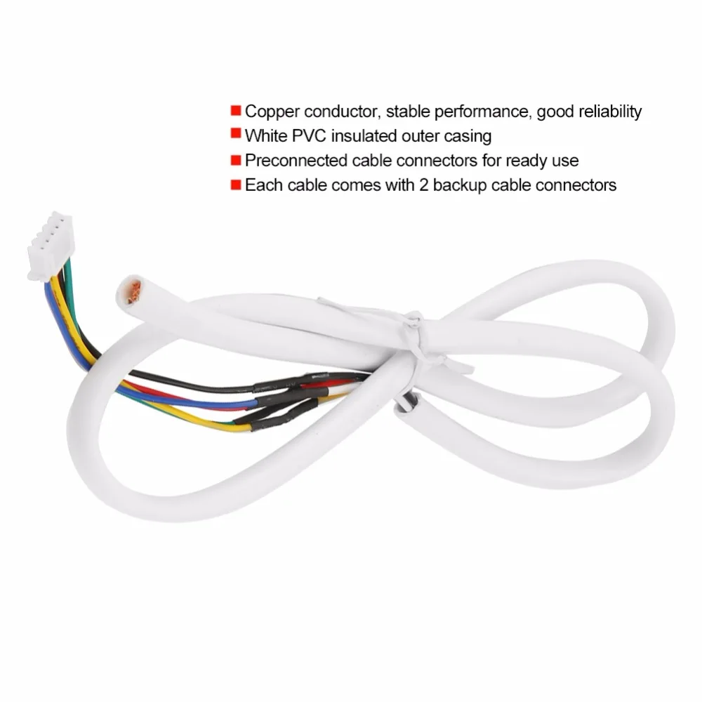 40m 5 Cores /4 Cores Round Flexible Copper Cable Fit For Video Doorbell Intercom System