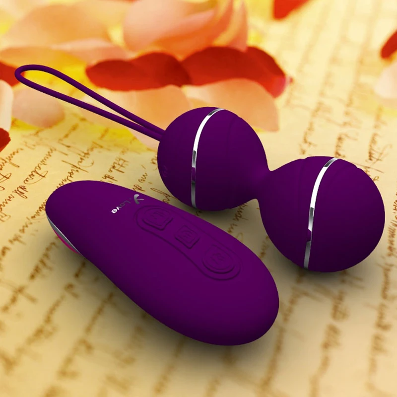 Silicone Kegel Balls Vaginal Tight Exercise Geisha Ball Ben Wa Balls 7 Speed Dual Vibrating Eggs Vibrator Sex Toy for Women Silicone Kegel Balls Vaginal Tight Exercise Geisha Ball Ben Wa Balls 7 Speed Dual Vibrating Eggs Vibrator Sex Toy for Women