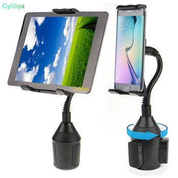 

400pcs 360 degree cell phone Cup Holder Mount 2-in-1 Car Cradles Adjustable Gooseneck Holders for ipad iPhone x max 8 plus