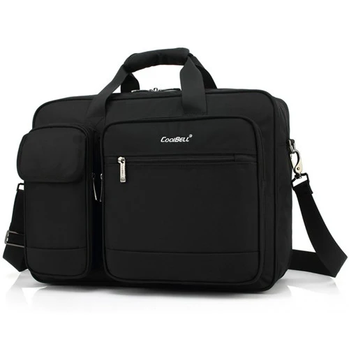 Крутые Брендовые повседневные модные сумки для ноутбуков, новая мужская сумка для путешествий, сумки через плечо, износостойкие сумки для компьютеров из Оксфорда D381 - Цвет: Black bag