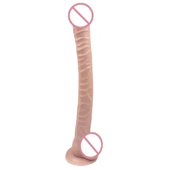 40*4CM Super Long and Huge Dildos Horse Dildo Striated With Strong Suction Cup Flexible Dick Cock Female Masturbator For women. 2