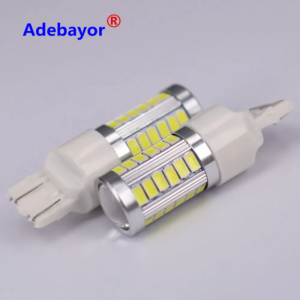 4 шт T20 7443 7440 W21/5 W 33 SMD 5630 5730 автомобилей указатели поворота тормоза задние фонари 33SMD авто задний Реверс лампы Адебайор