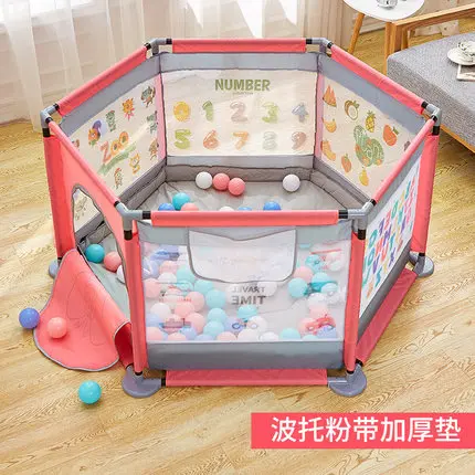 Детский игровой забор, детский забор, коврик для ползания, домашняя игровая площадка - Цвет: pink 3