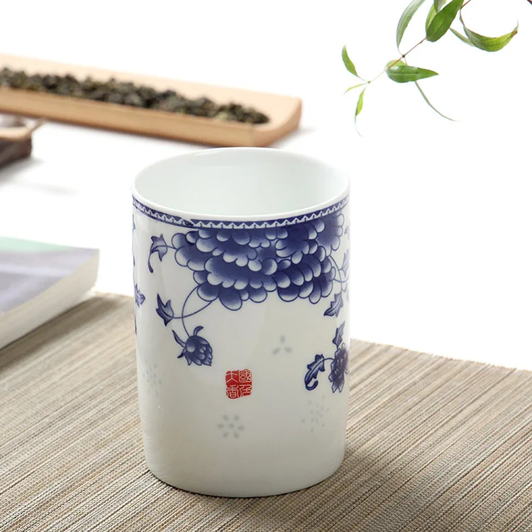 Tangpin большая емкость керамическая чашка чая расписанную чашка китайский фарфор кунг-фу чашка - Цвет: Style F