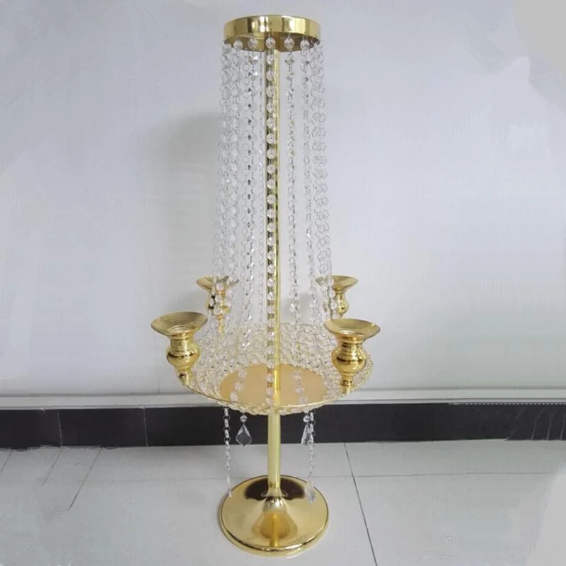 90 см Высокий золотой стол центральный свадебный реквизит