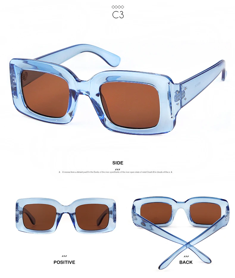 WHO CUTIE, винтажные негабаритные Квадратные Солнцезащитные очки для женщин и мужчин, Ретро стиль, брендовая дизайнерская Прямоугольная оправа, леопардовые Шикарные солнцезащитные очки 586