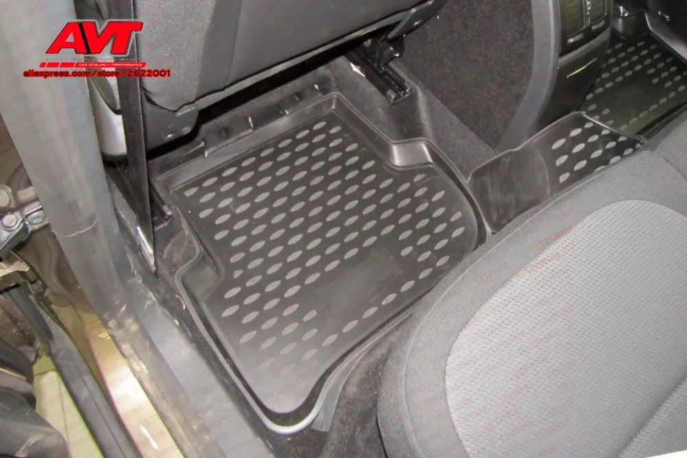 Коврики для Skoda Yeti 2009-4 шт. резиновые коврики Нескользящие резиновые аксессуары для салона автомобиля