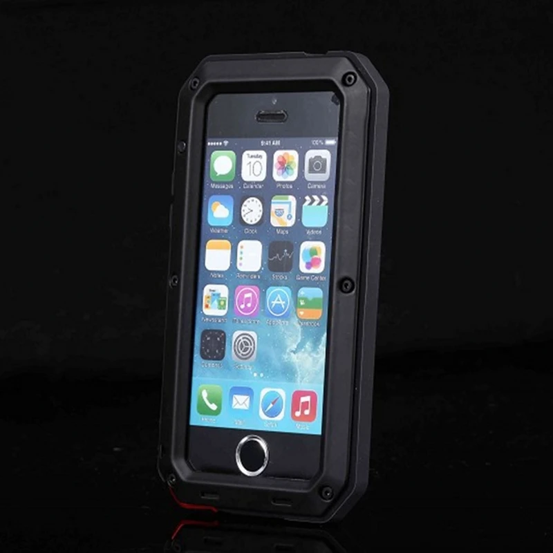 imágenes para Alta Calidad del Metal De Aluminio Duro Caso Para Apple iPhone5 Moda de Lujo doble Capa Havy Artesanía Armadura Cubre Shell Para iPhone 5 5S imágenes para Alta Calidad del Metal De Aluminio Duro Caso Para Apple iPhone5 Moda de Lujo doble Capa Havy Artesanía Armadura Cubre Shell Para iPhone 5 5S