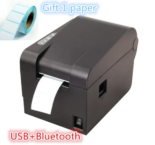 1 рулон бумаги этикеток+ штрих-код принтер этикеток Термоодежда принтер этикеток поддержка 58 мм бумага для печати/этикетки печати пары - Цвет: Bluetooth