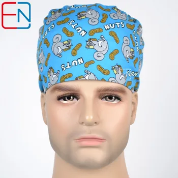 

Hennar Scrubs Caps 2018 New Product Surgical Medical Scrub Caps Hot Selling Elestic Straps Bands Comfortable Caps Masks Unisex