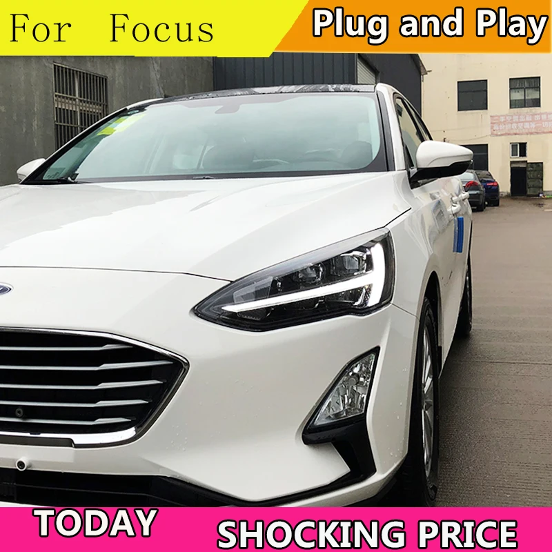 Автомобильный Стайлинг для Ford Focus 2019 головной светильник s все светодиодный