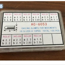100 корпус часов зажимы для движения части обсадная ремонт починка Ассорти часовщиков ремонт часов