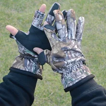 Наружный бионический камуфляж перчатки охотничьи тростники полные перчатки противоскользящие сохраняющие тепло Рыболовные Перчатки Для Стрельбы Оборудование
