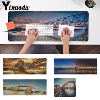 

Yinuoda New Design Bridge And River Rubber Mouse Durable Desktop Mousepad Pattern Soft Accessories gaming mouse pad desk mat