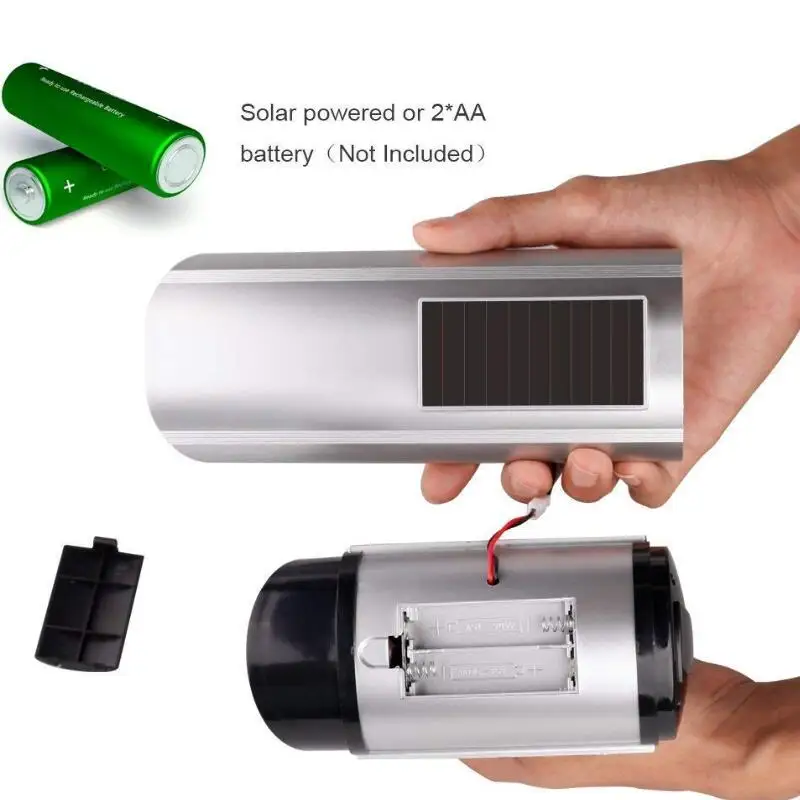 Solar Powered Waterproof Fake Camera Dummy CCTV Security Surveillance Flashing Red LED Light Video Anti-theft Camera YZ-3302